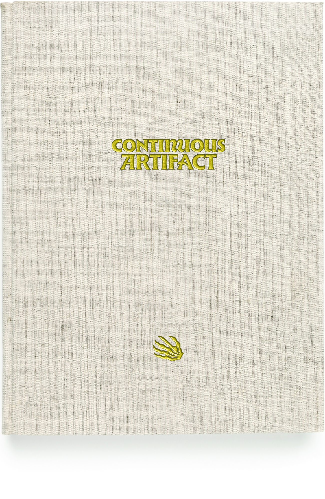 Cover of a hardcover book with the title 'Continuous Artifact'